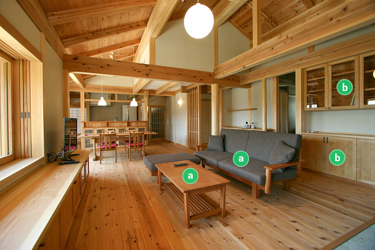 ゆったりと、ちょうどいいリビング